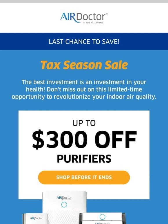 Limited Time Offer: Tax Season Sale!