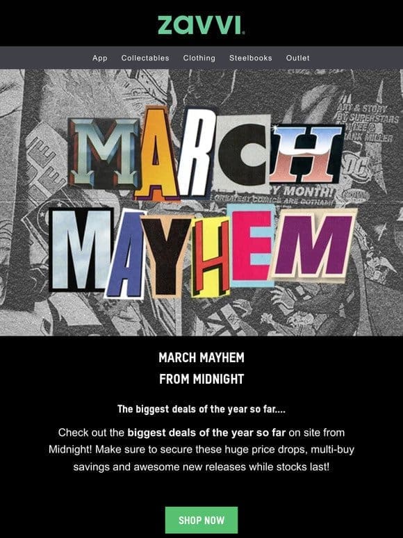 Live From Midnight! March Mayhem is coming….