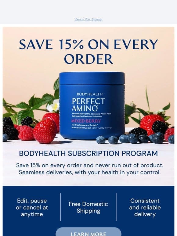 Lock In Savings With A BodyHealth Subscription