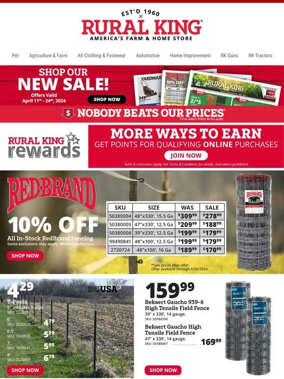 Lock in Your Savings! Exclusive Discounts on Fencing Products!