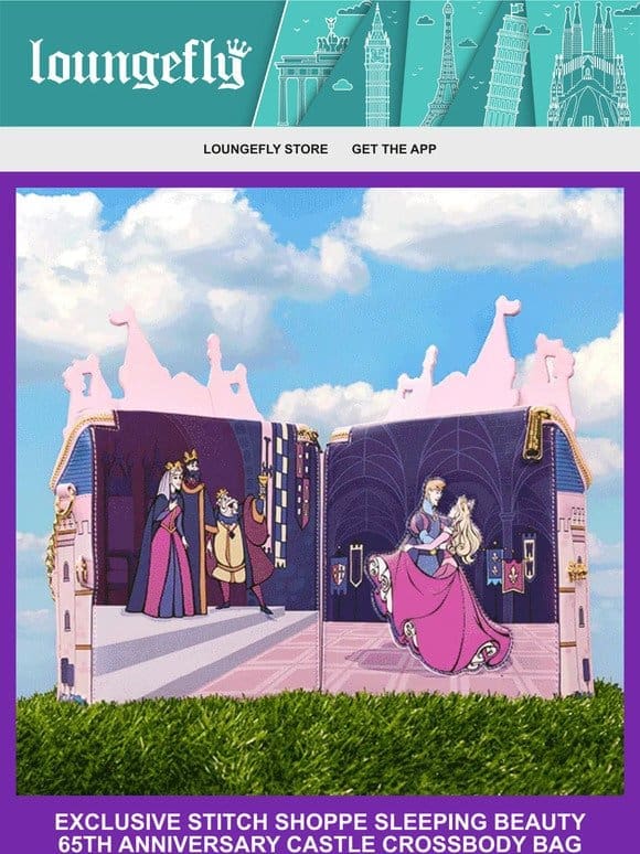 Loungefly Exclusive: Stitch Shoppe Sleeping Beauty Crossbody Bag