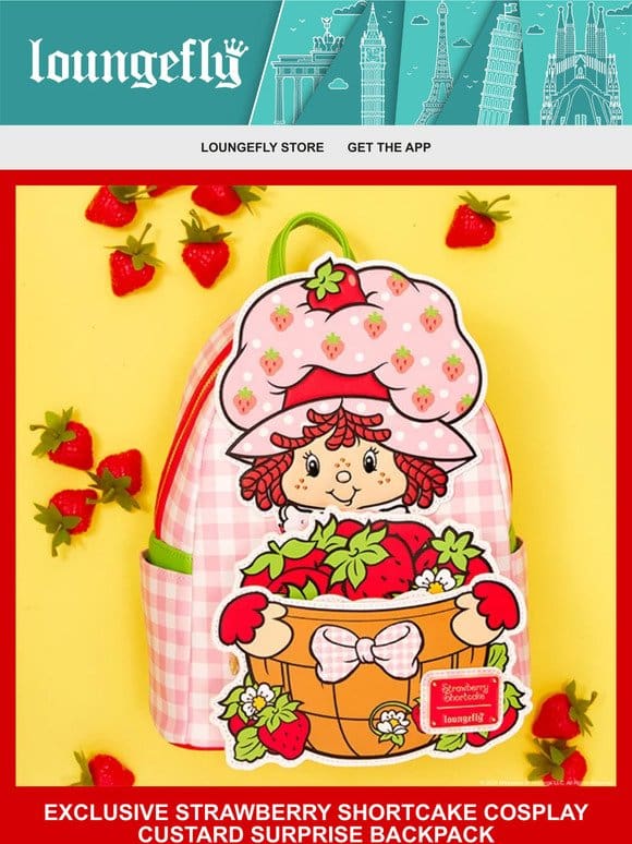 Loungefly Exclusive: Strawberry Shortcake Scented Backpack