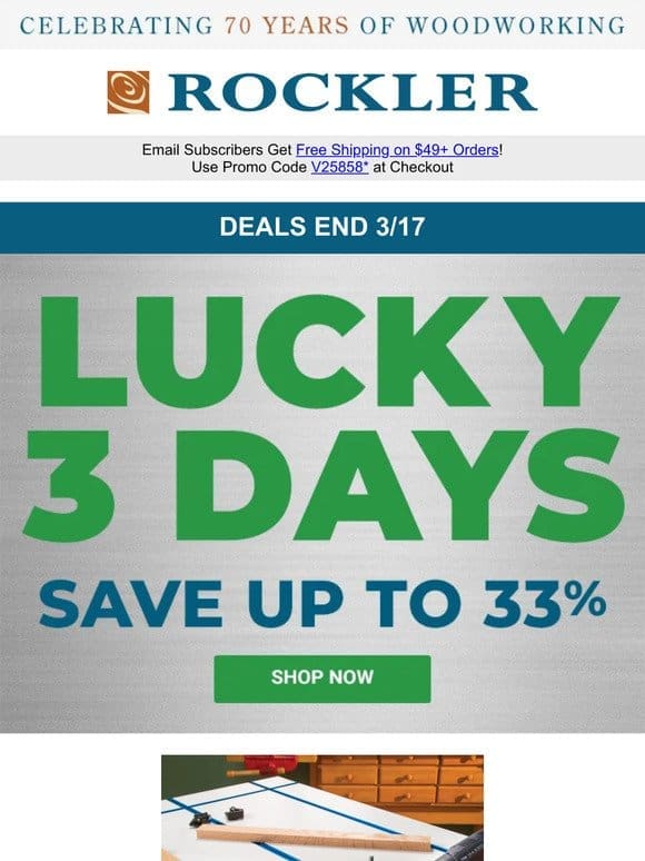 Luck Is on Your Side – 3 Days of Lucky Deals Start Today!