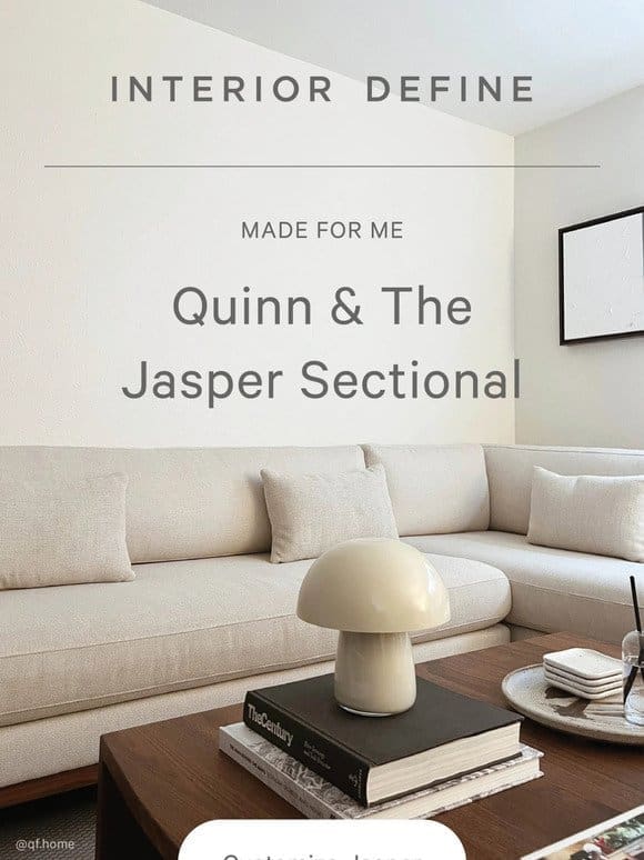 MADE FOR ME: Quinn & The Jasper Sectional