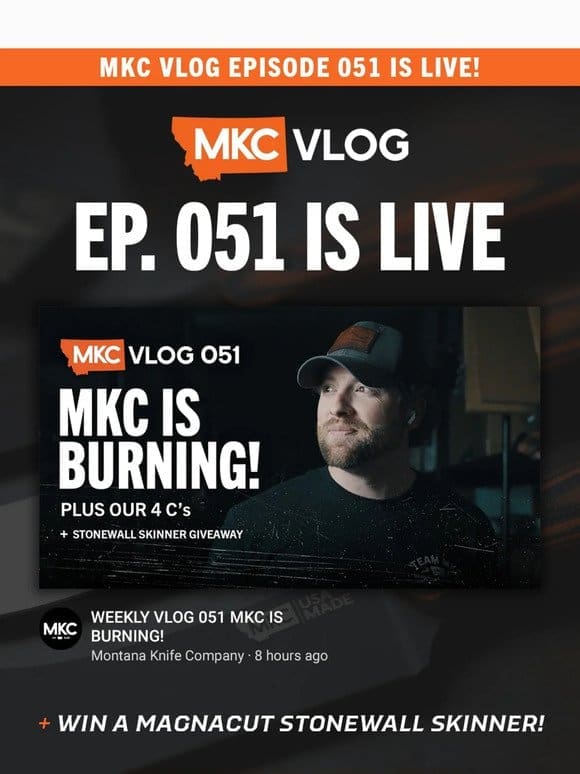 MKC is Burning! – Vlog: 051 is LIVE!