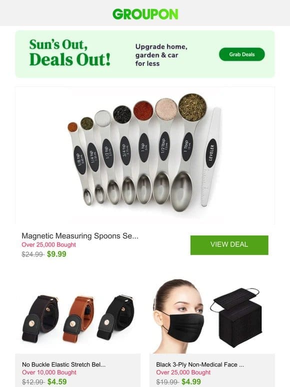 Magnetic Measuring Spoons Set， Dual Sided， Stainless Steel Set of 8 and More