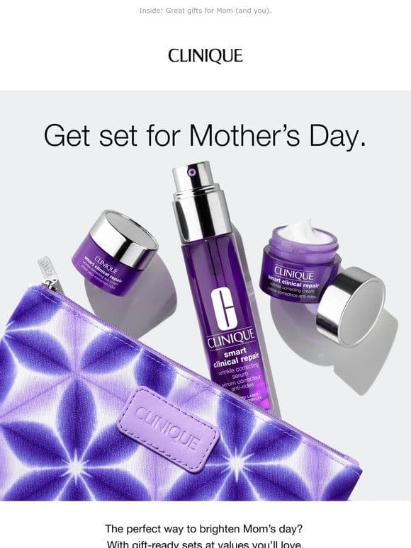 Make Mom’s day! Sets she’ll love.