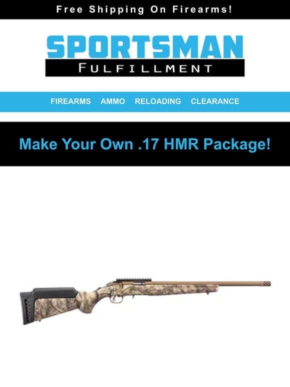 Make Your Own 17HMR PKG With 60% OFF Select Bushnell Scopes!