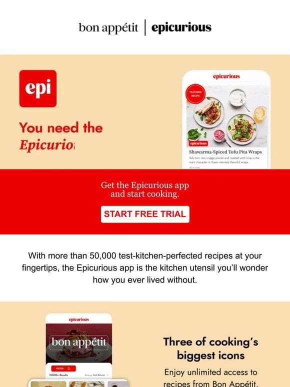 Make this Spring Delicious with the Epicurious App