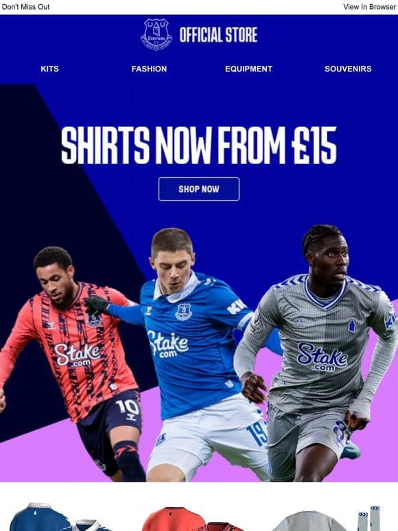 Matchday | Big Kit Reductions From £15