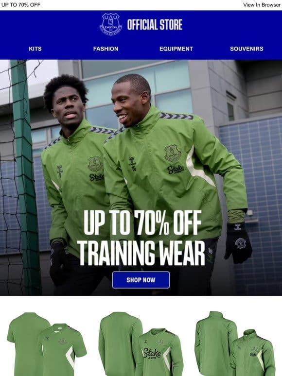 Matchday Buys: Big Discounts On Training Wear!
