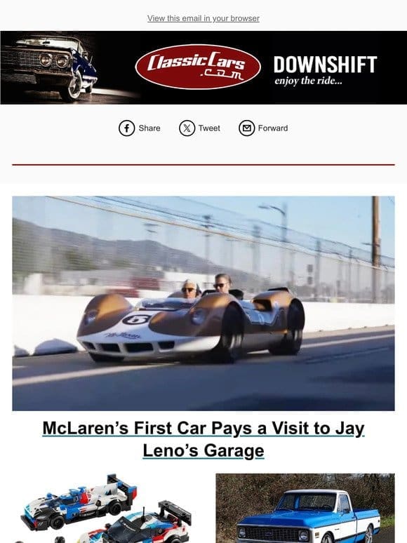 McLaren’s First Car Pays a Visit to Jay Leno’s Garage