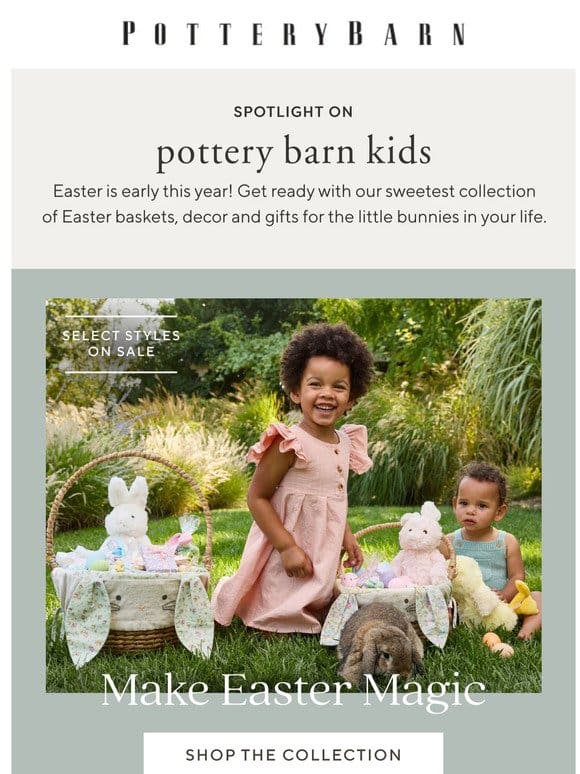 Meet Pottery Barn Kids’ Easter Collection