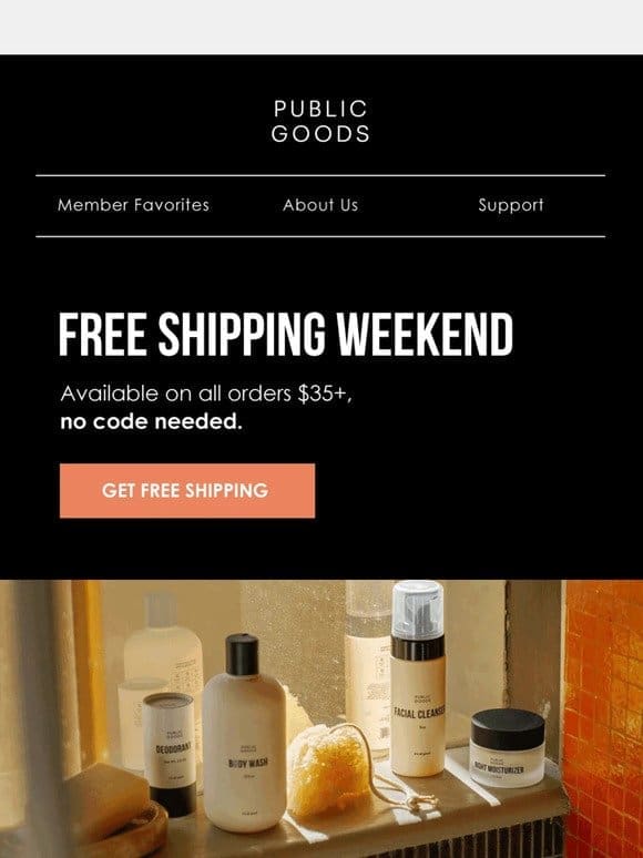 Members get free shipping