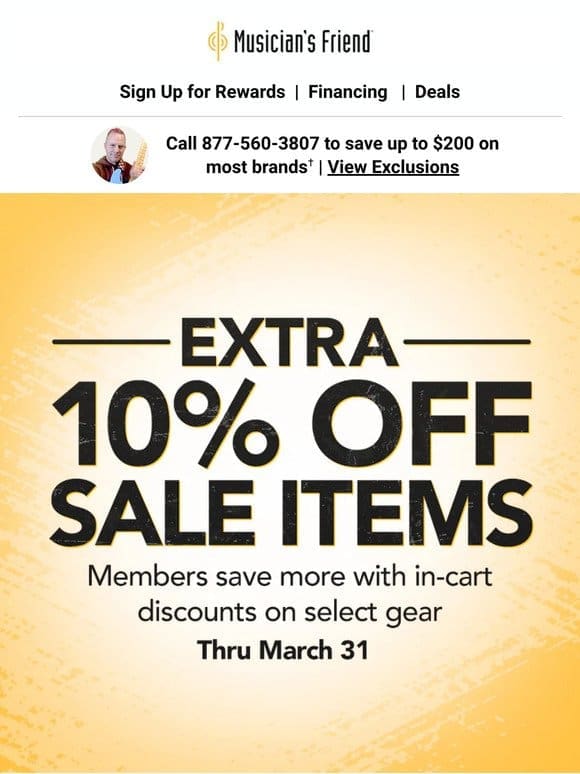 Members save more on sale items