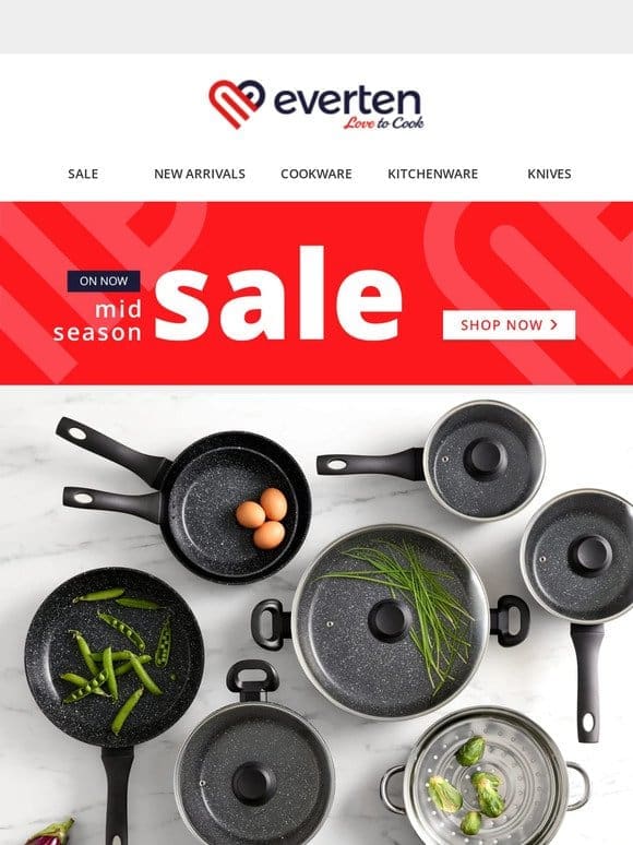 Mid Season Sale: Best Selling Cookware