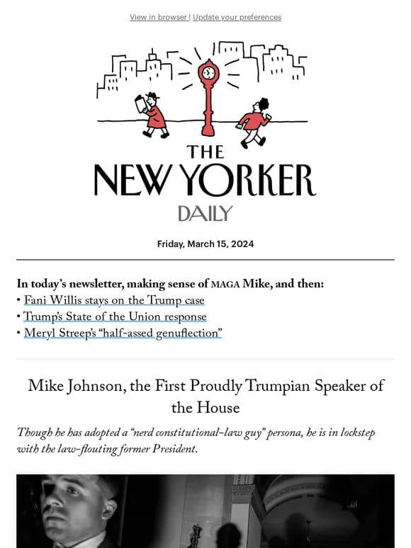 Mike Johnson， the First Proudly Trumpian Speaker