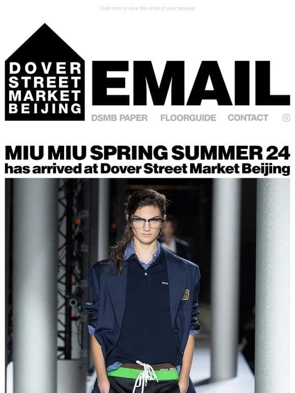 Miu Miu Spring Summer 24 has arrived at Dover Street Market Beijing