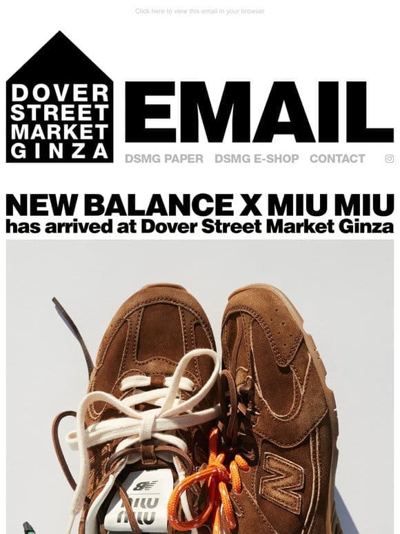 Miu Miu x New Balance has arrived at Dover Street Market Ginza