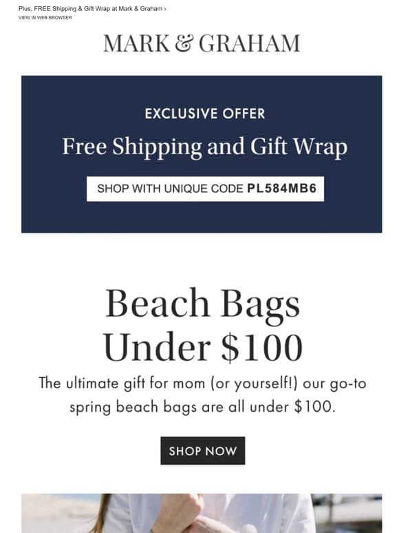 Monogrammed Beach Bags Mom Will Love – All Under $100!​