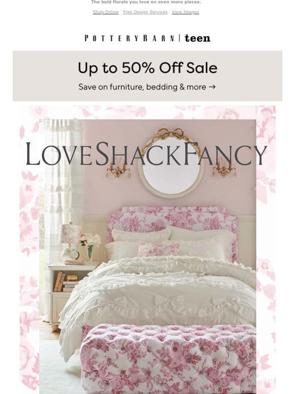 More is more with our LoveShackFancy collection