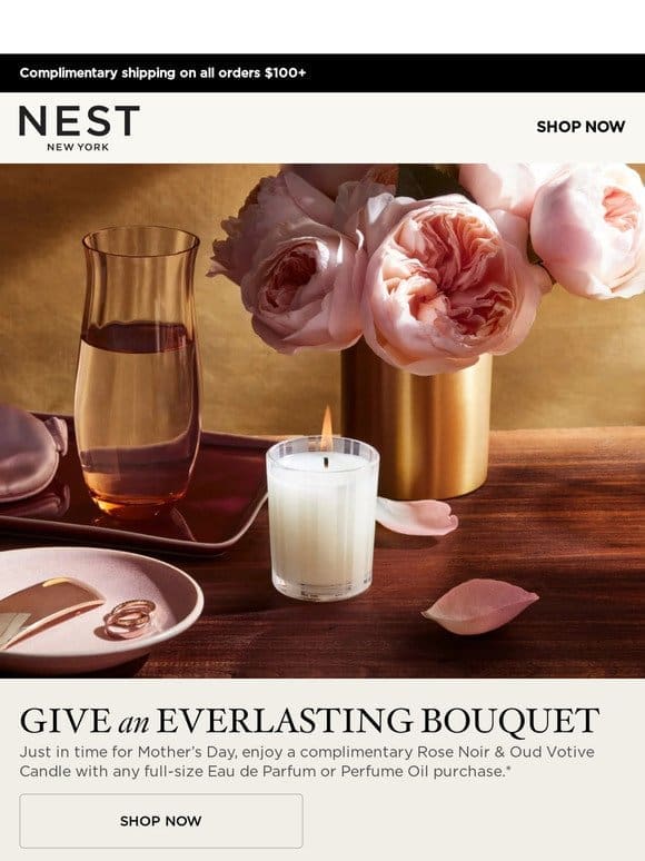 Mother’s Day gifts， plus complimentary votive