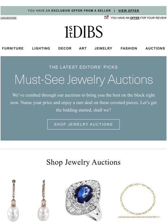 Must-see auction: Our editors’ jewelry roundup