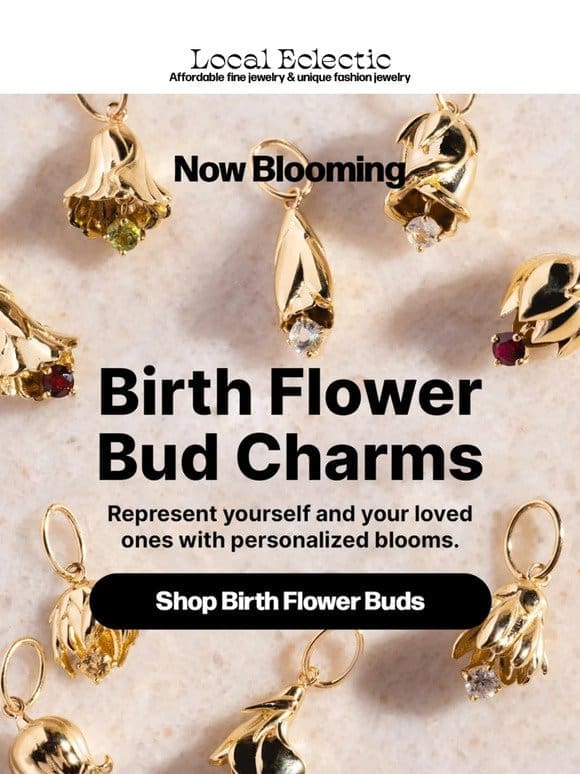 NEW! Birth Flower Charms