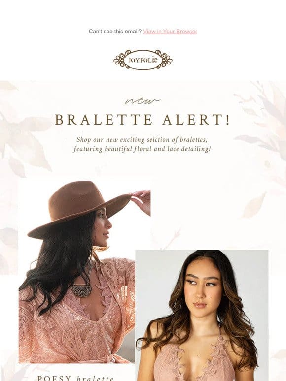 NEW Bralette Alert