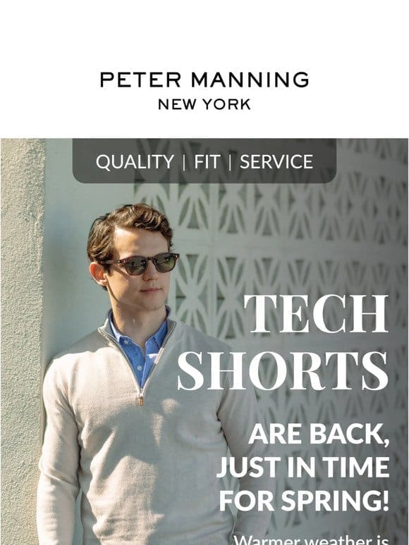 NEW DROP: Tech Shorts! It’s officially spring