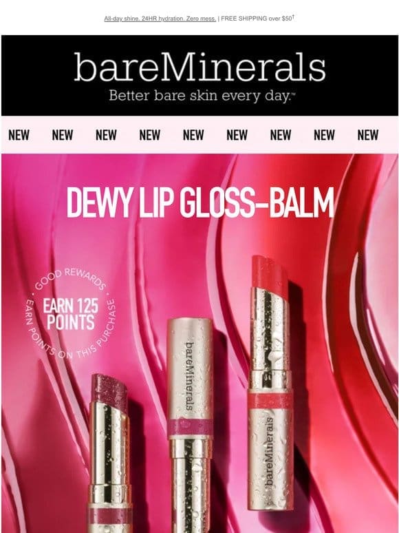 NEW! Dewy Lip Gloss-Balm