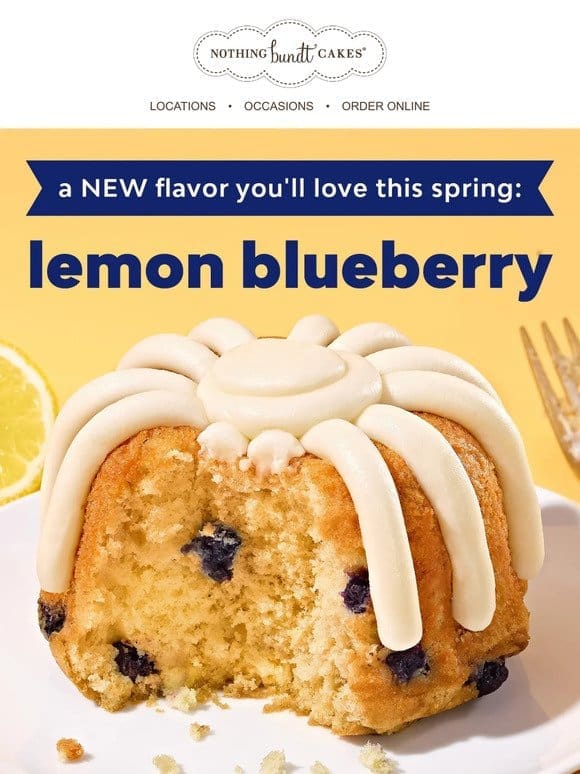 NEW Lemon Blueberry is Now Baking