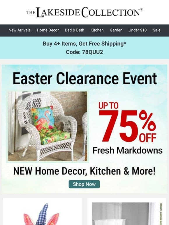 NEW Markdowns on Home Decor， Kitchen & More->
