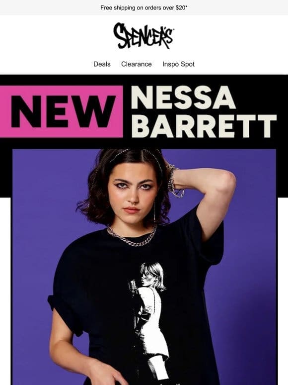 NEW Nessa Barrett tees 20% off