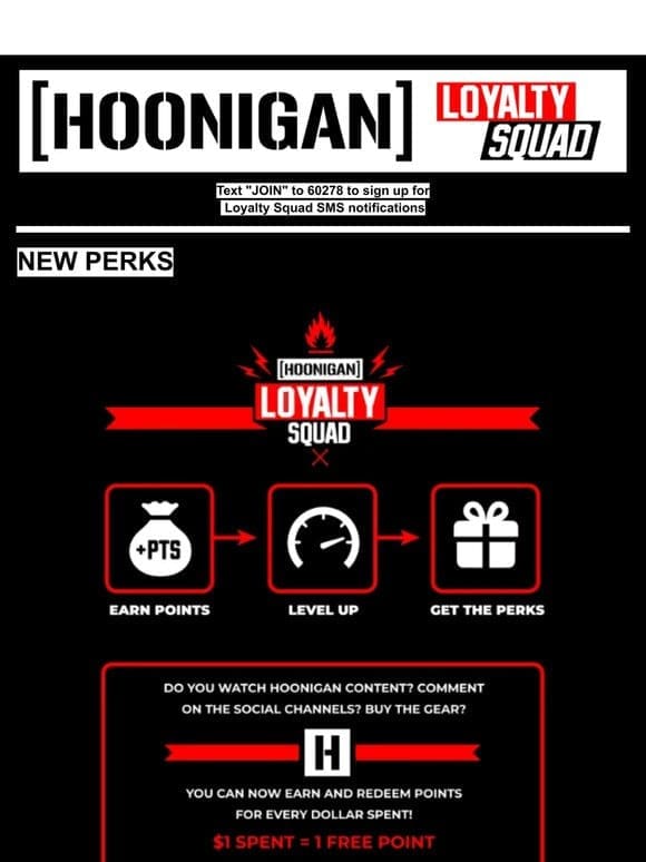 NEW PERKS FOR LOYALTY SQUAD MEMBERS ARE HERE