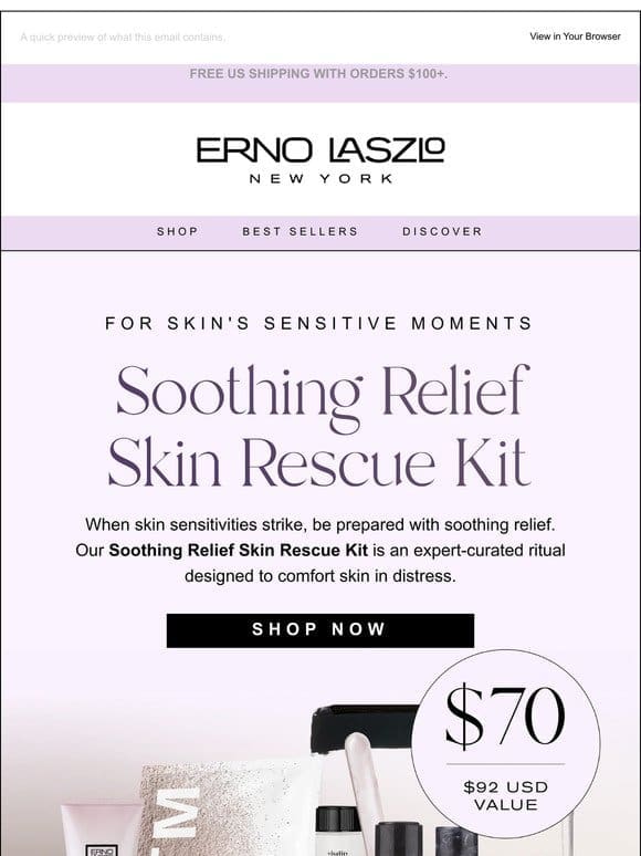 NEW Soothing Relief Skin Rescue Kit