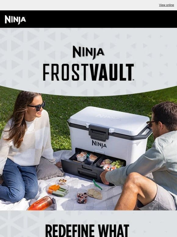 NOW AVAILABLE—Ninja FrostVault™ Cooler.
