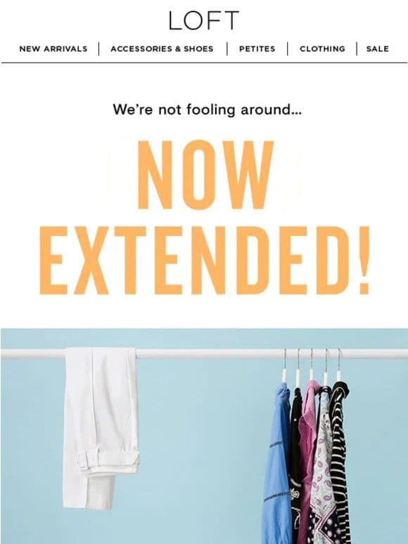 NOW EXTENDED: 50% off everything + FREE shipping