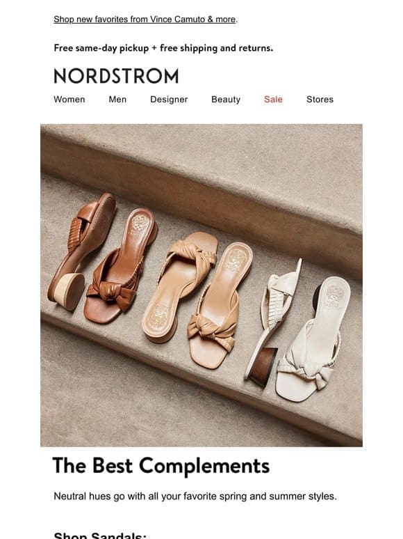 Neutral sandals we love ❤️