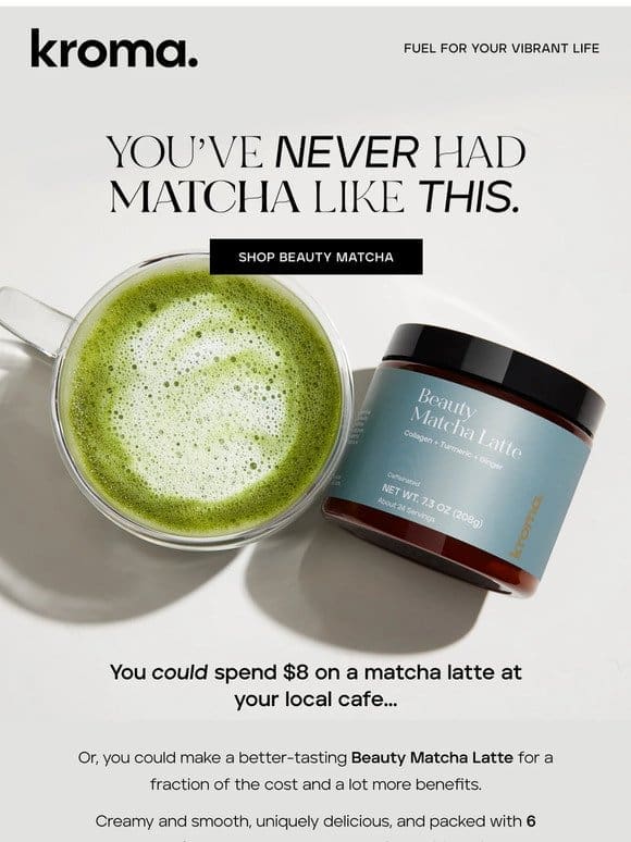Never pay $8 for a matcha latte again