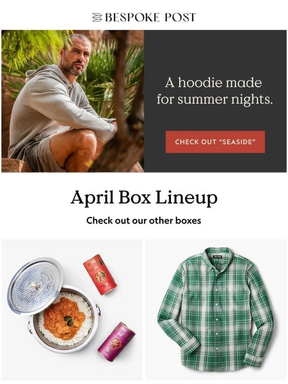 New April Box: A Breezy Hoodie Made for Summer Nights