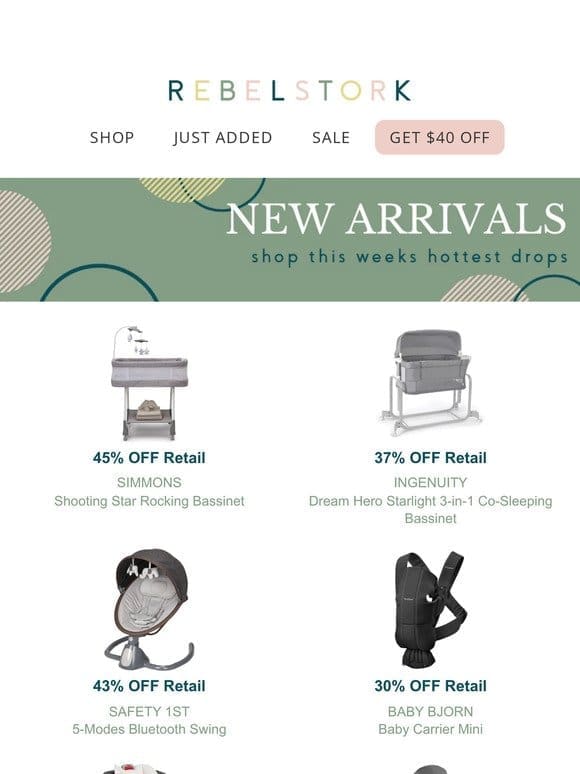 New Baby Gear Drops – up to 45% Off