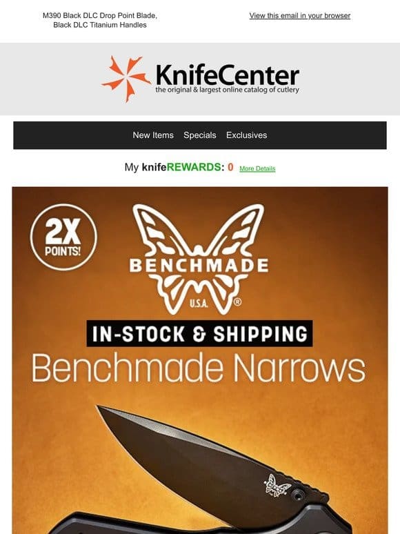 New Blackout Benchmade Narrows | In Stock & Shipping!