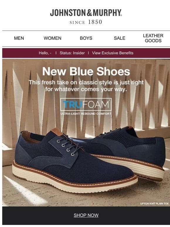 New Blue Shoes