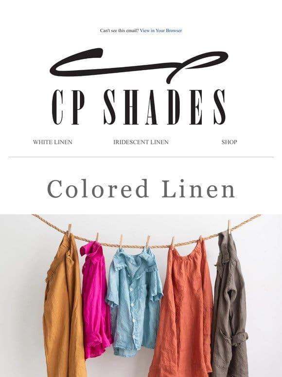 New! Colored Linen