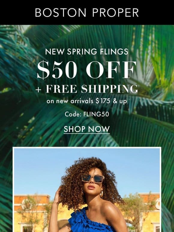 New Drop & $50 Off + Free Shipping