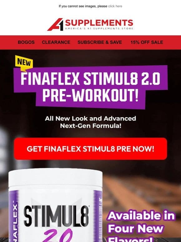 New Finaflex Stimul8 2.0 Pre-Workout!
