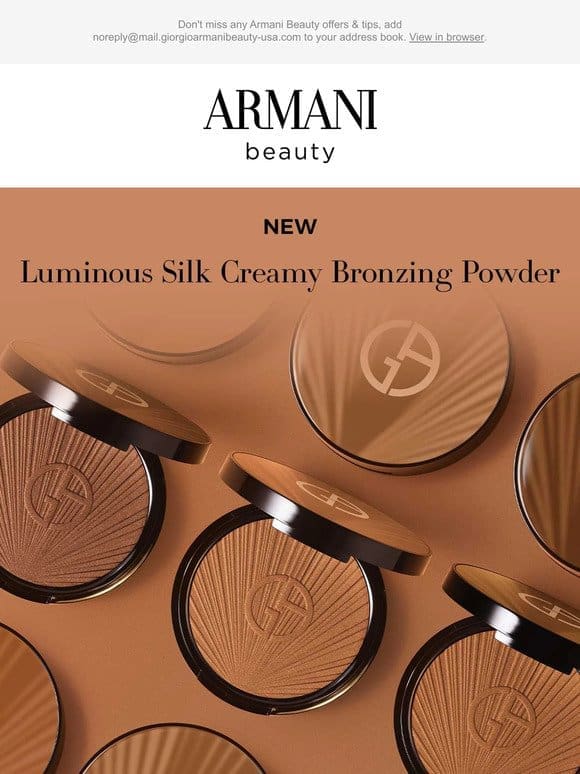 New In Glow: The Luminous Silk Creamy Bronzing Powder