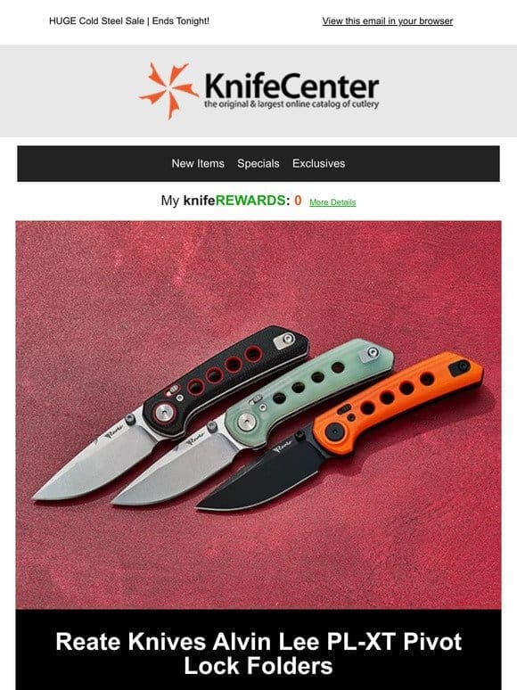 New Knives: Benchmade， Reate， Kizer， QSP