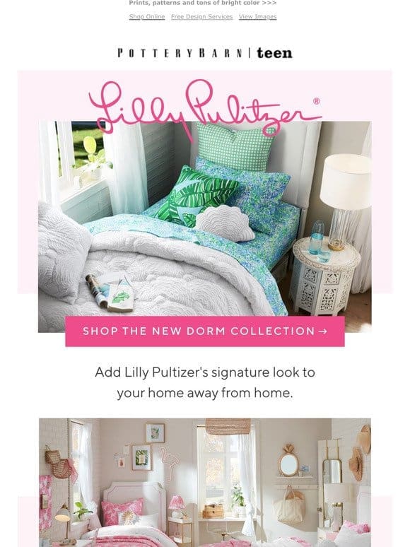 New Lilly Pulitzer Dorm Collection ☀️